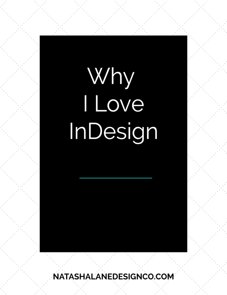 Why I love InDesign