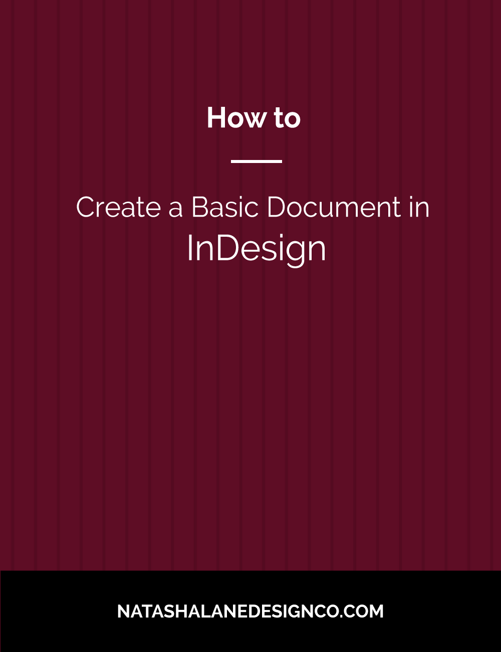 indesign won't create new document