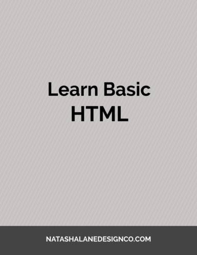 Learn Basic HTML