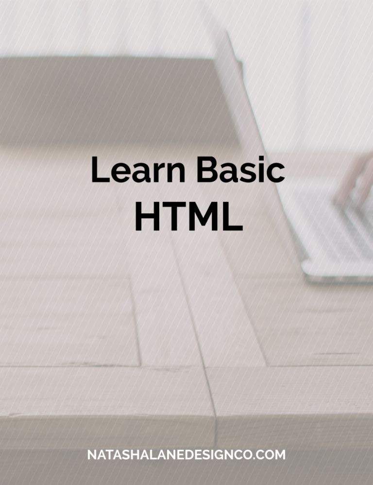Learn Basic HTML