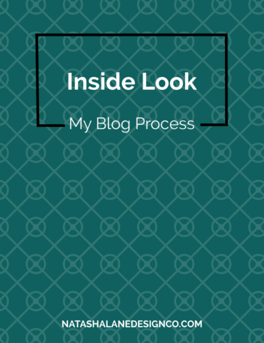 Inside Look: My Blog Process