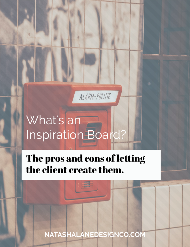 What’s an Inspiration Board?  The pros and cons of letting the client create them.