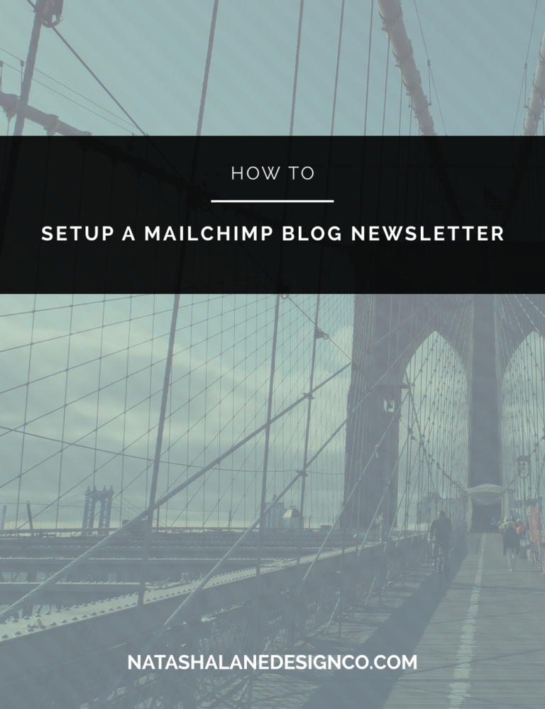 How to Setup a MailChimp Blog Newsletter