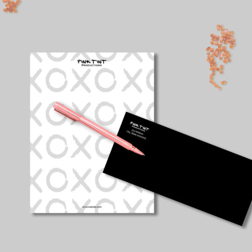 Brand x Web Design for Pink Tint - Letterhead and evelope