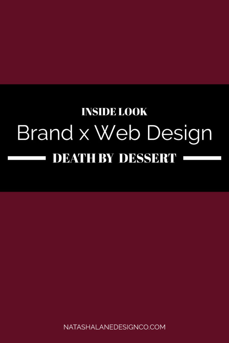 Brand x Web Design for Death by dessert