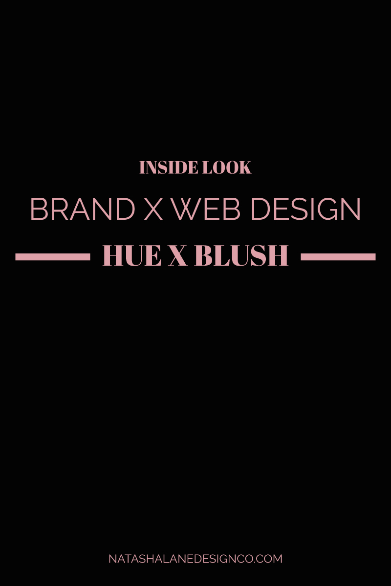 Brand x Web Design for Hue x Blush