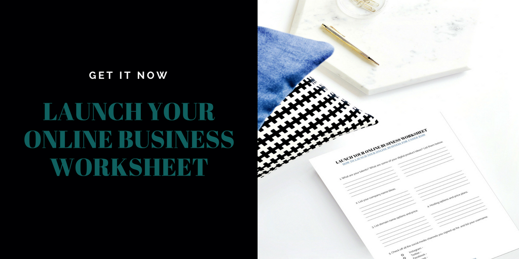 Launch your online business for under 200 worksheet