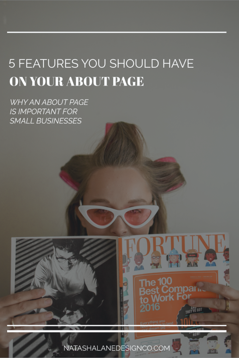 5 features you should have on your about page