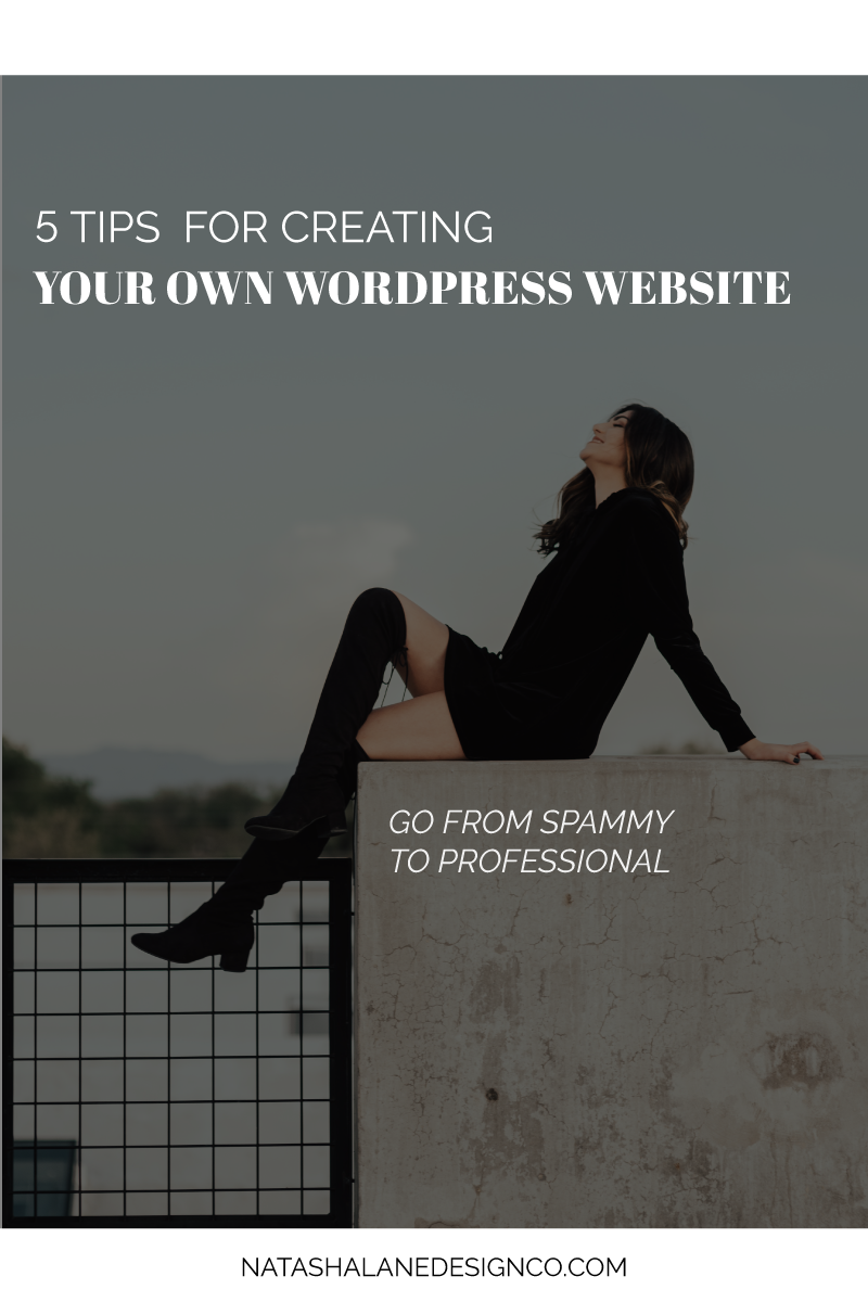 5 tips for creating your own WordPress website