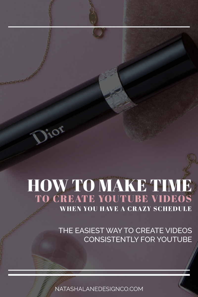 How to make time to create YouTube videos when you have a crazy schedule