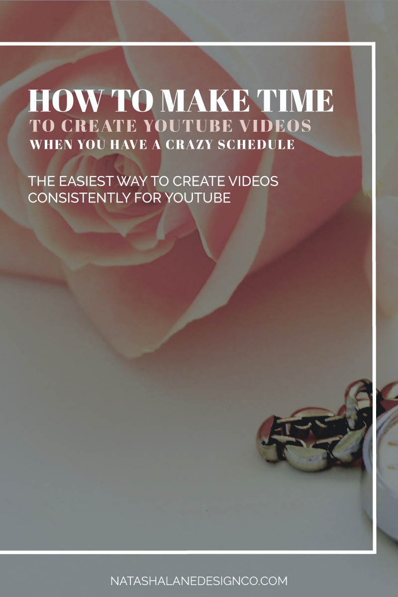 How to make time to create YouTube videos when you have a crazy schedule