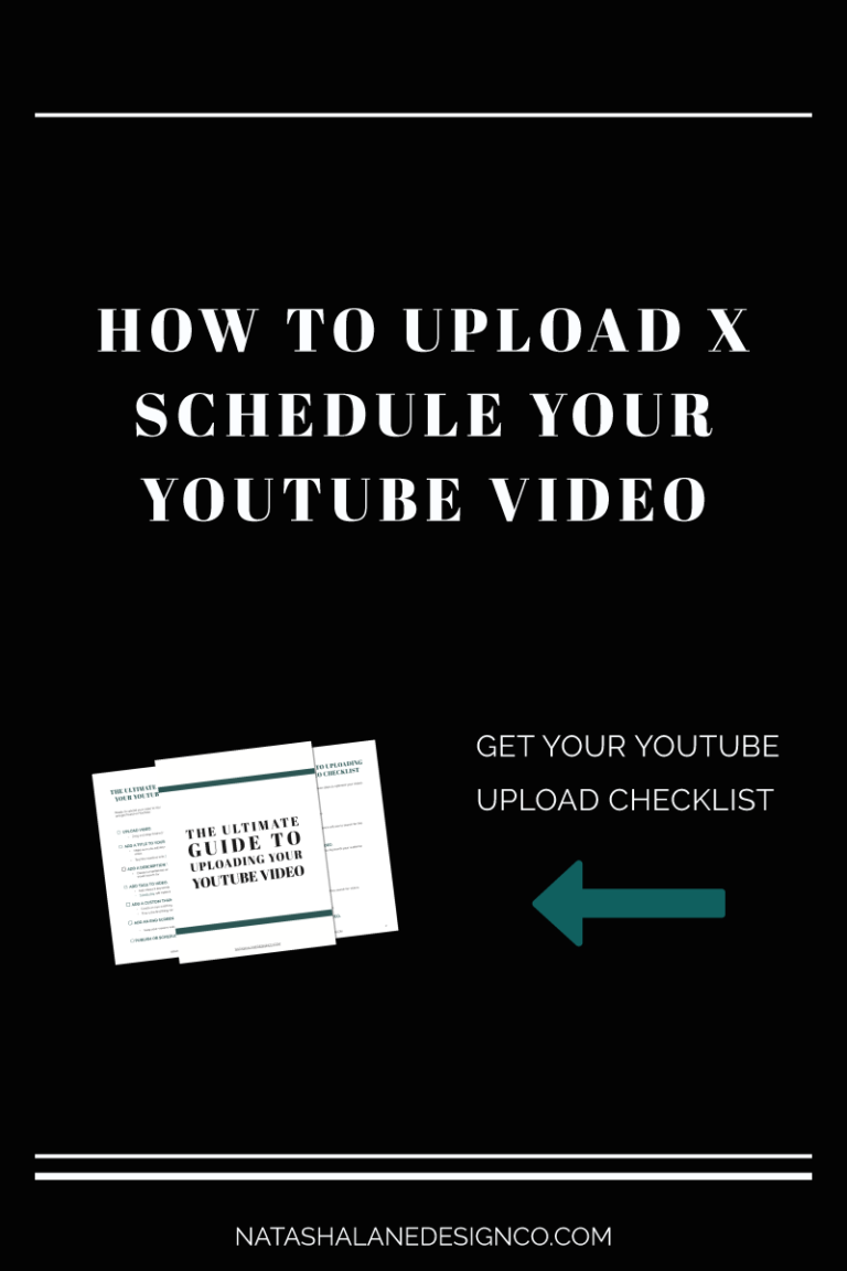 How to upload and schedule your YouTube video