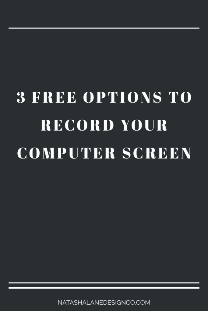 3 free options to record your computer screen for your service-based business