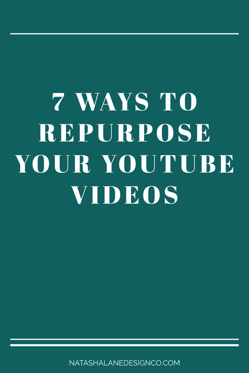 7 ways to repurpose your YouTube videos