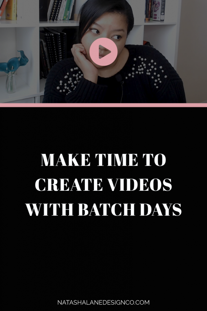 Make time to create videos with batch days