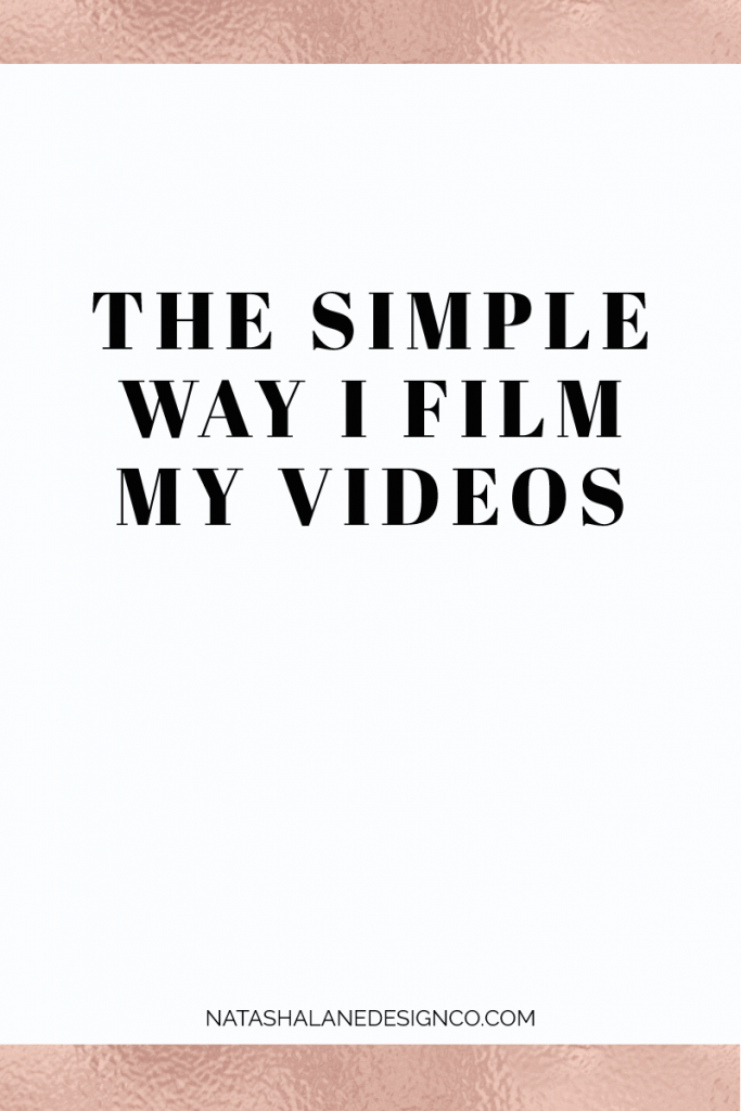 The simple way I film my videos 3