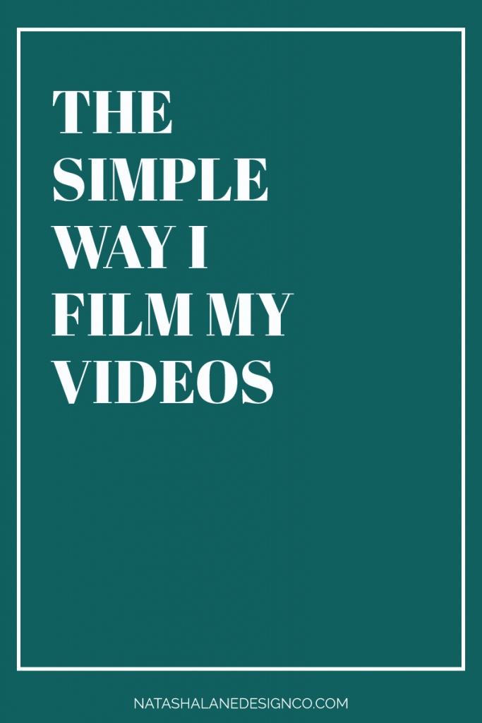 The simple way I film my videos 2