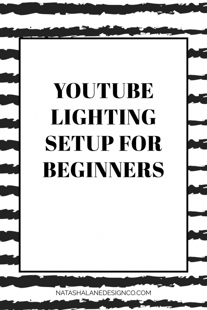 YouTube Lighting setup for beginners