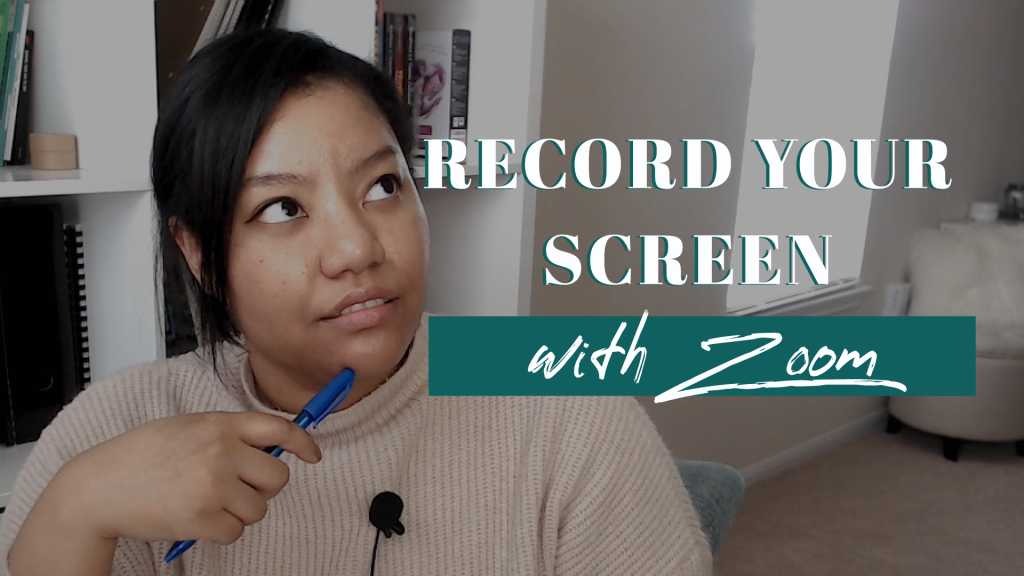How to record your computer screen using Zoom youtube thumbnail