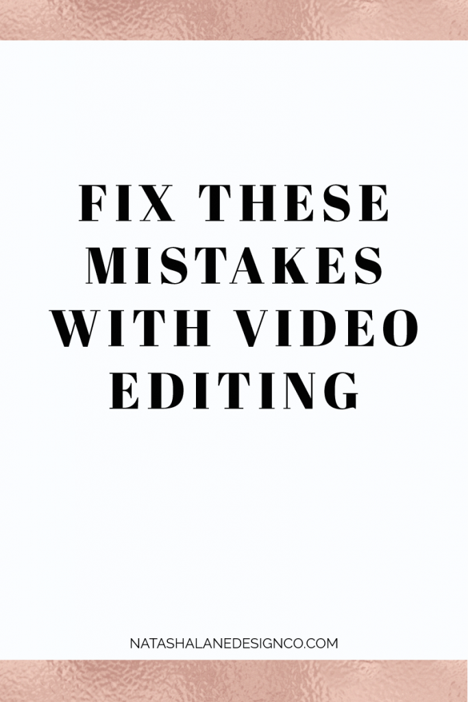 5 things you can fix with video editing