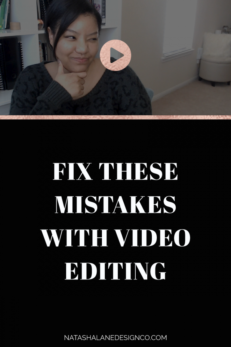 Fix these mistakes with video editing
