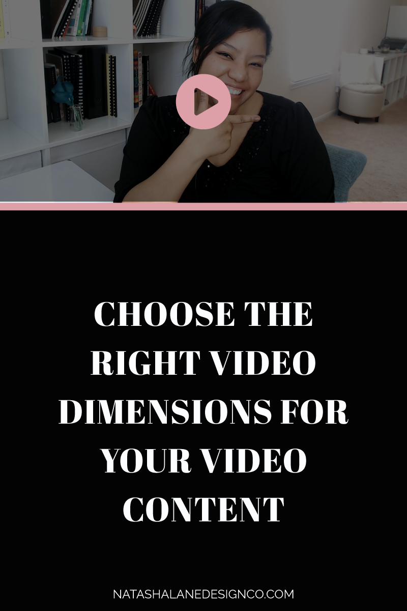 Choose the right video dimensions for video content