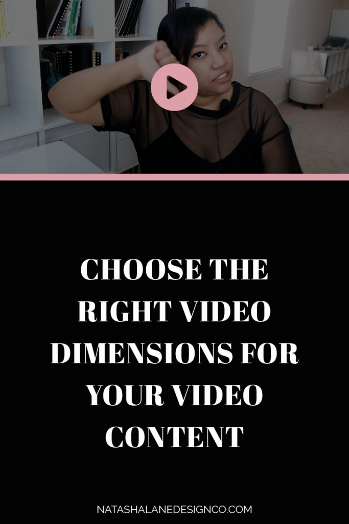 Choose the right video dimensions for video content