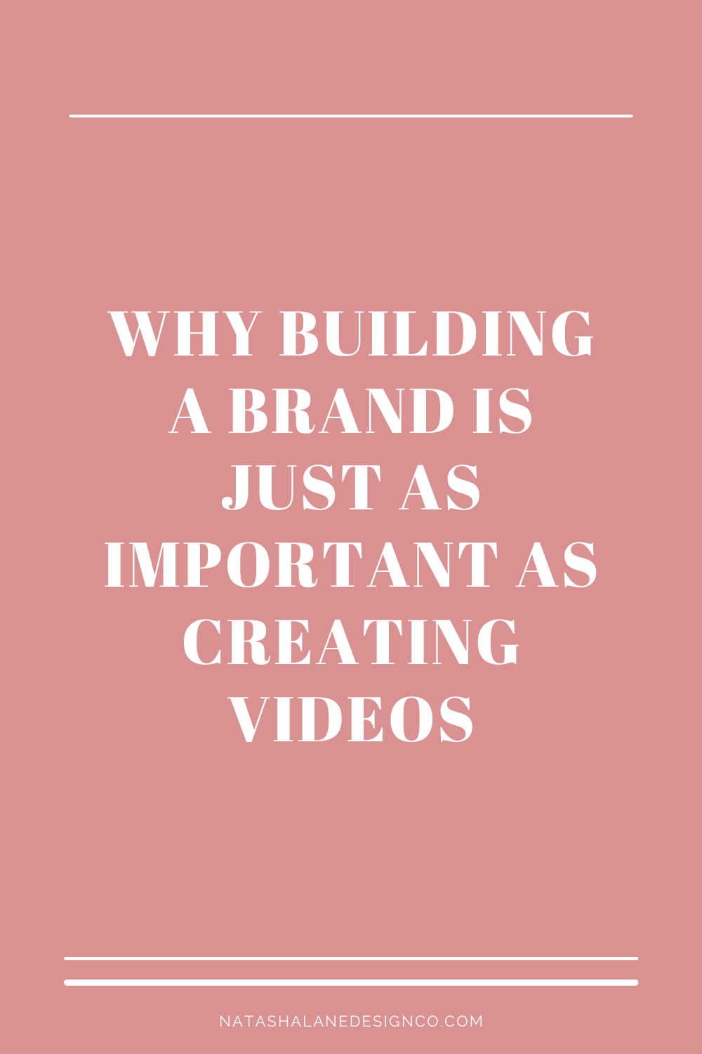 Why building a brand is just as important 