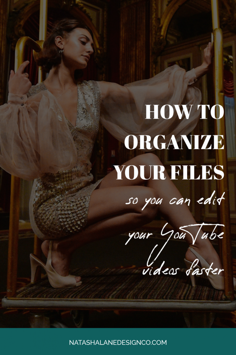 How to organize your video files so you can edit your YouTube videos faster