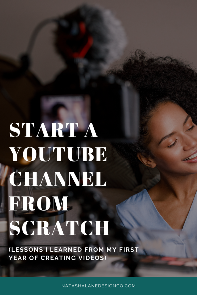 Start a YouTube channel from SCRATCH (lessons I learned from my first year of creating videos)