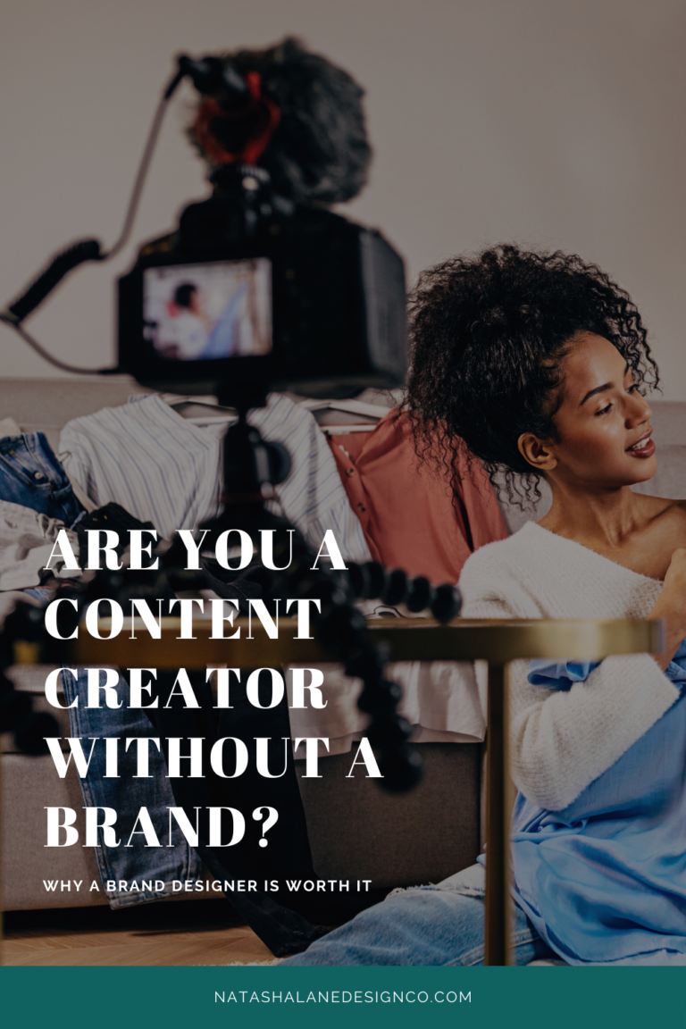 Are you a content creator without a brand? Why a brand designer is worth it