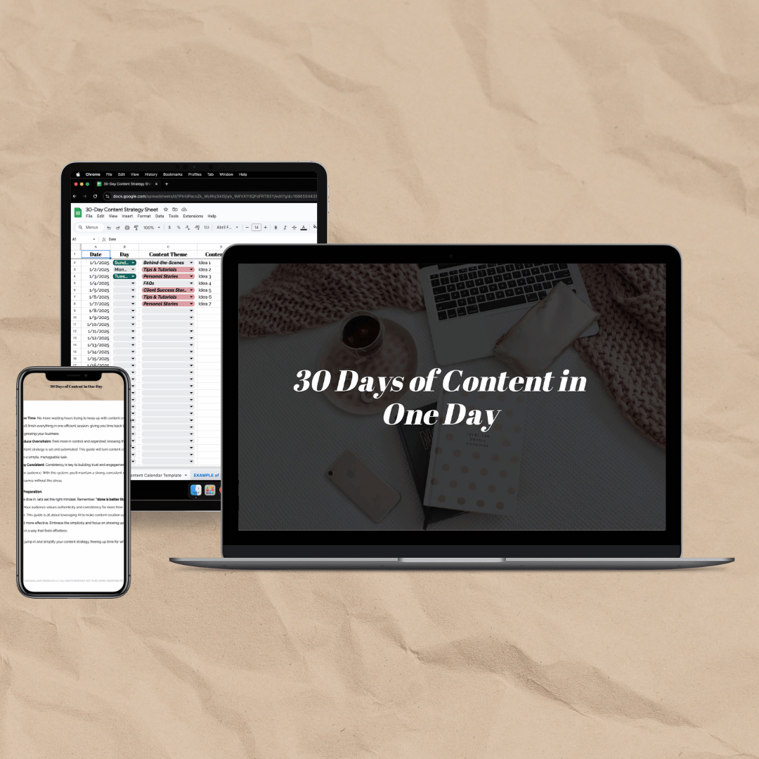 30 Days of Content Made Easy