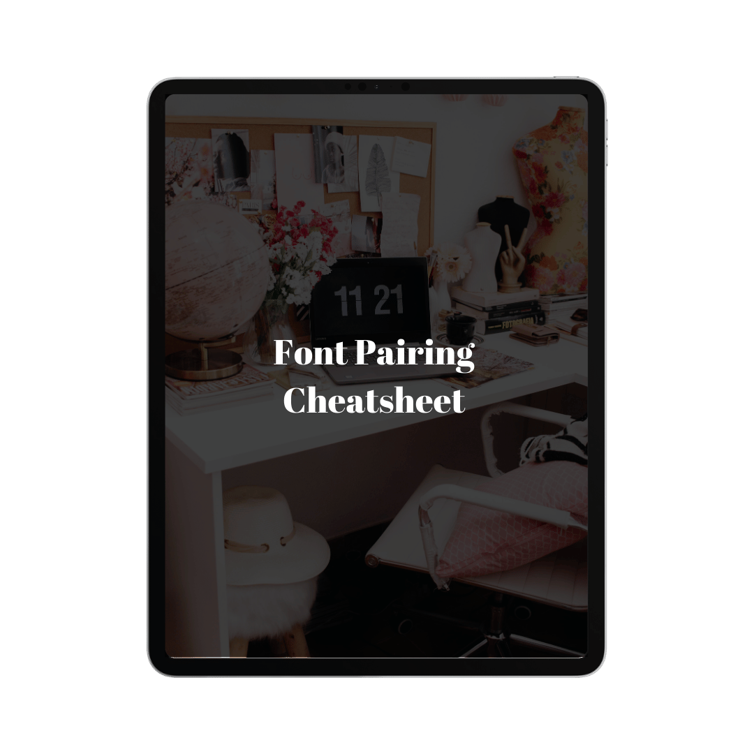 Font Pairing Cheatsheet