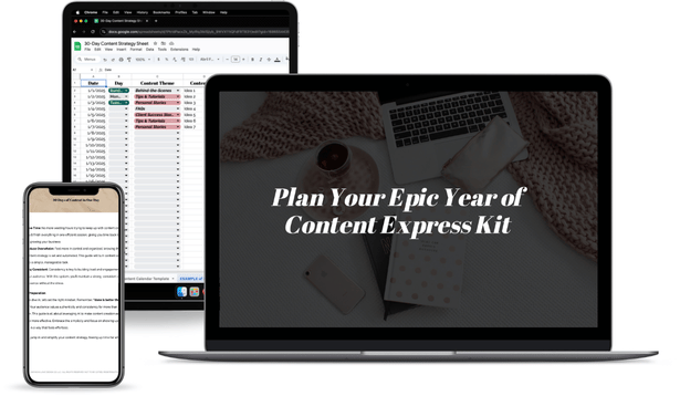 Plan Your Epic Year of Content Express Kit