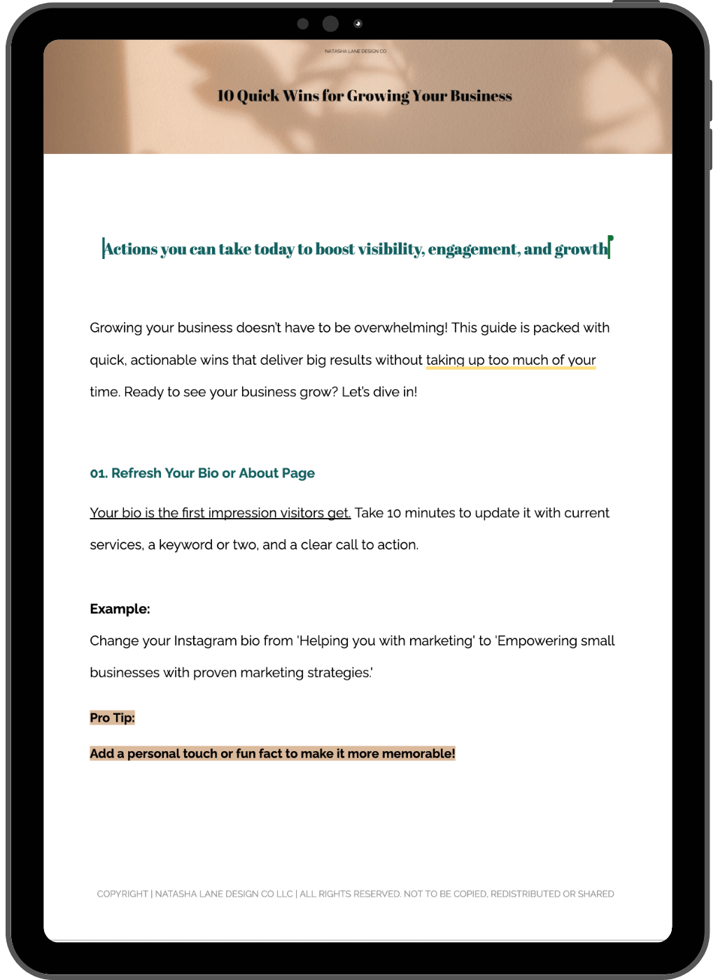 10 Quick Wins for Growing Your Business